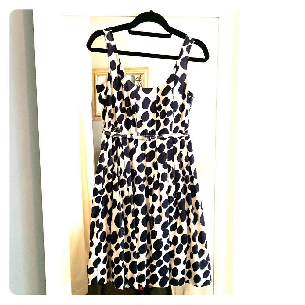 Navy and White J. Crew Party Dress